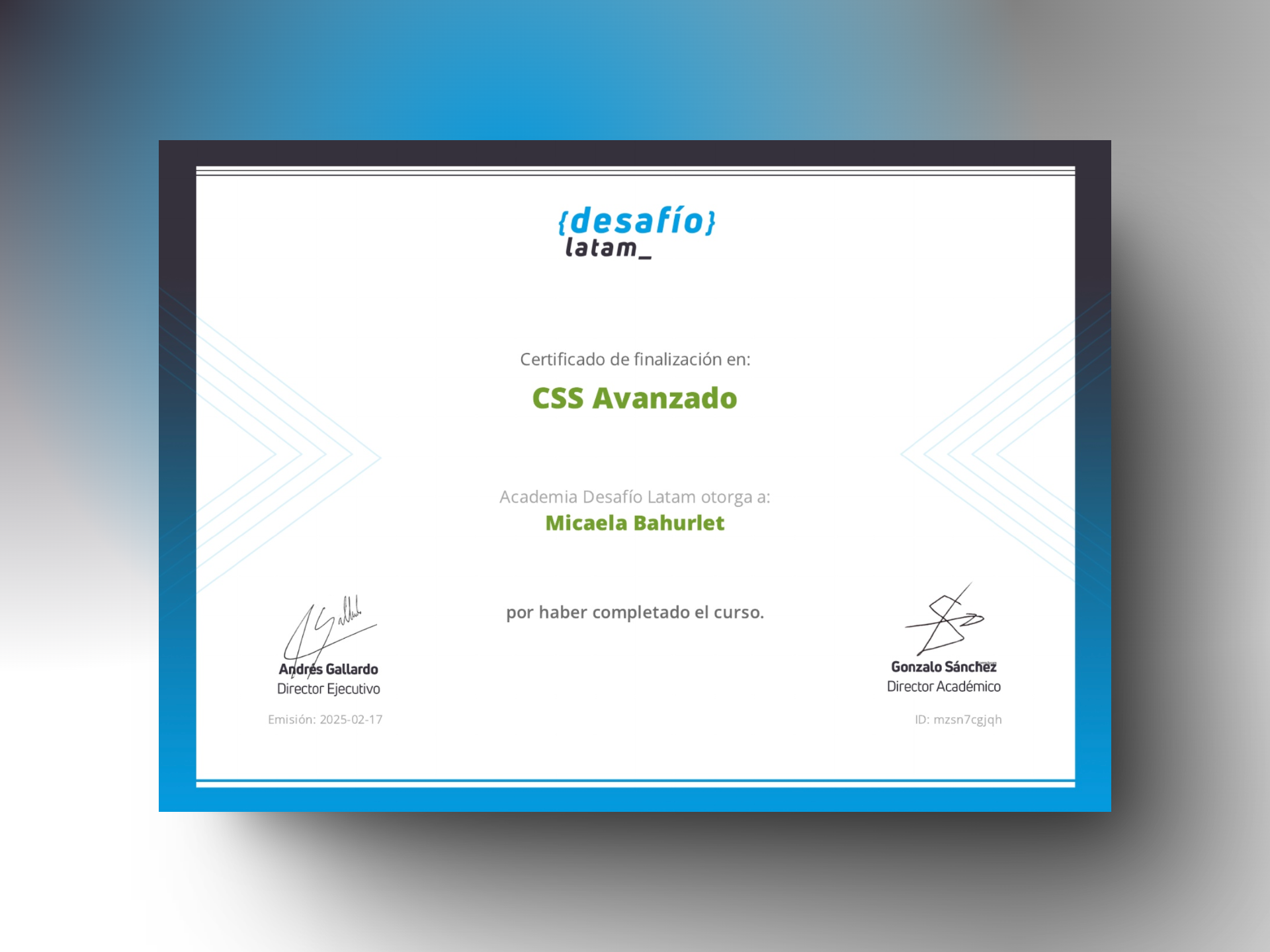 Certificado CSS Advanced