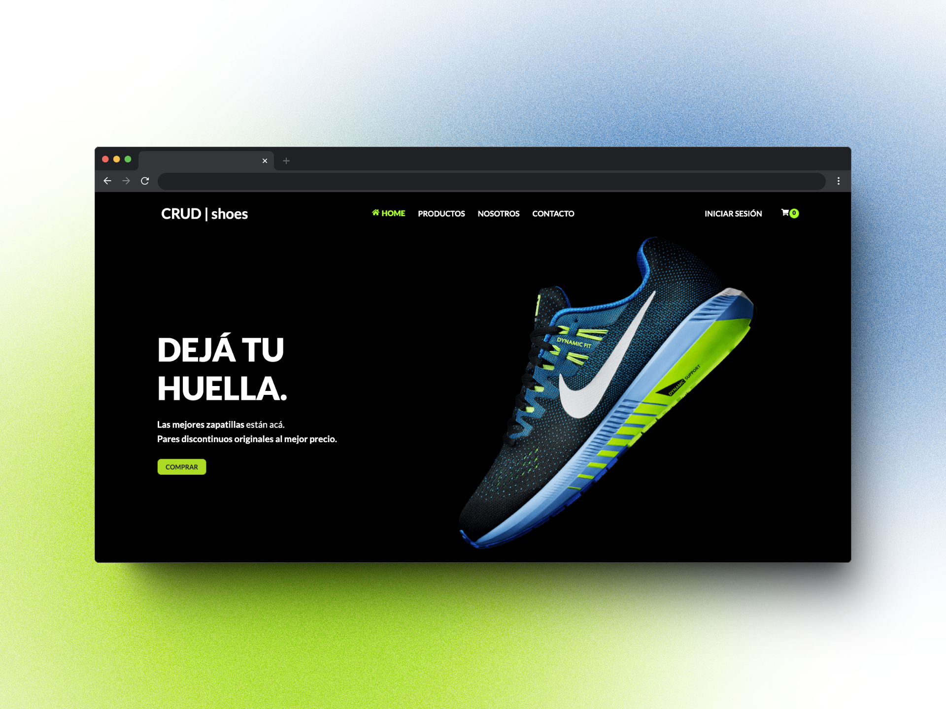 Captura de Pantalla de CRUD shoes