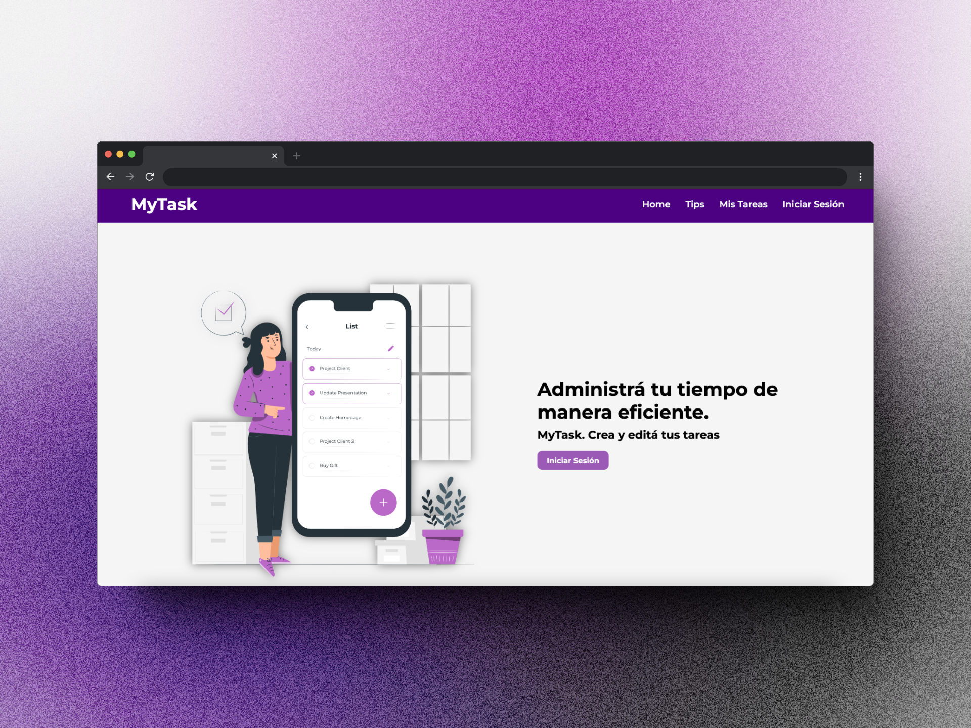 Captura de Pantalla de MyTask