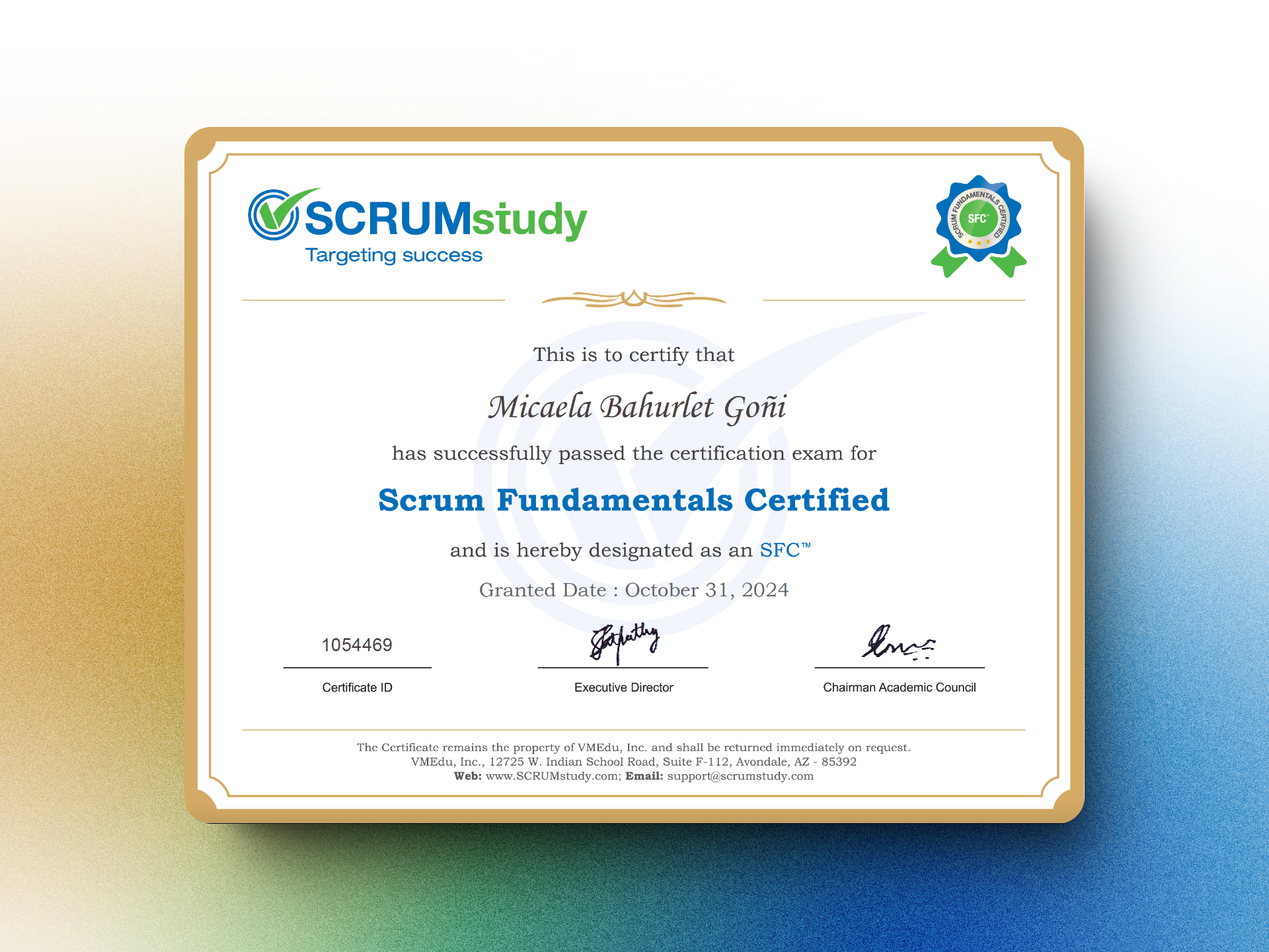 Certificado Scrum