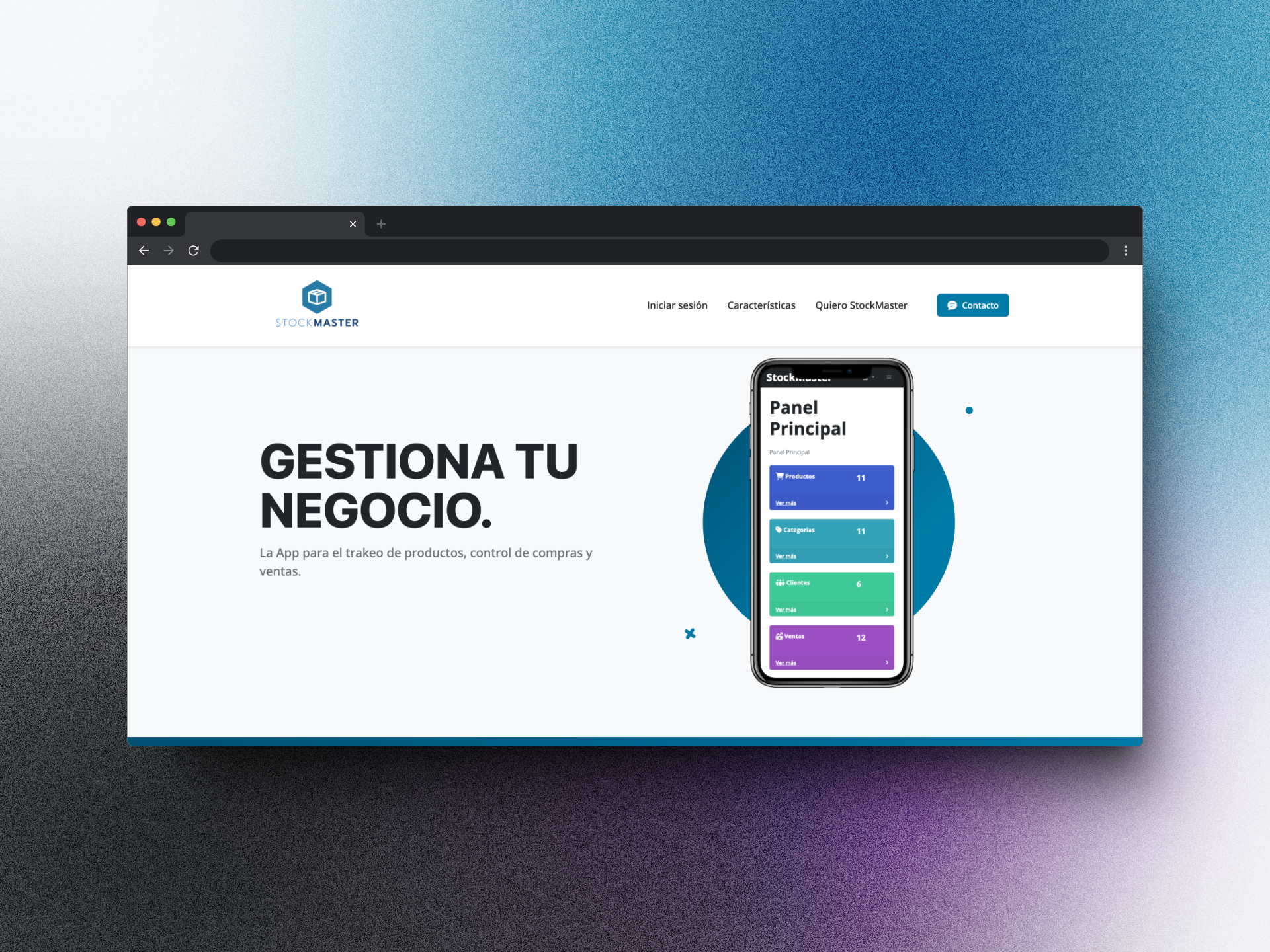 Captura de Pantalla de STOCKMASTER